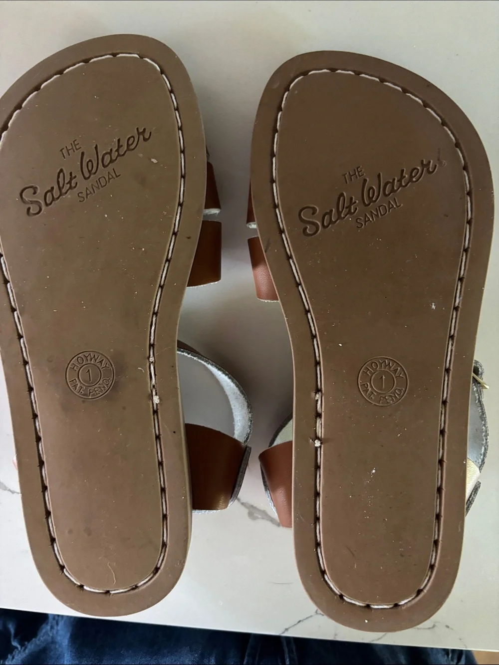 NWOT Salt Water Classic Lesther Kids’ Sandals, Adjustable Sz 1-2
